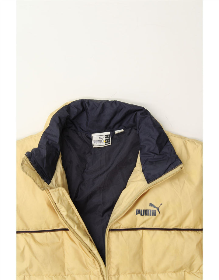 PUMA Boys Padded Jacket 11-12 Years Beige Nylon Vintage Puma and Second-Hand Puma from Messina Hembry 