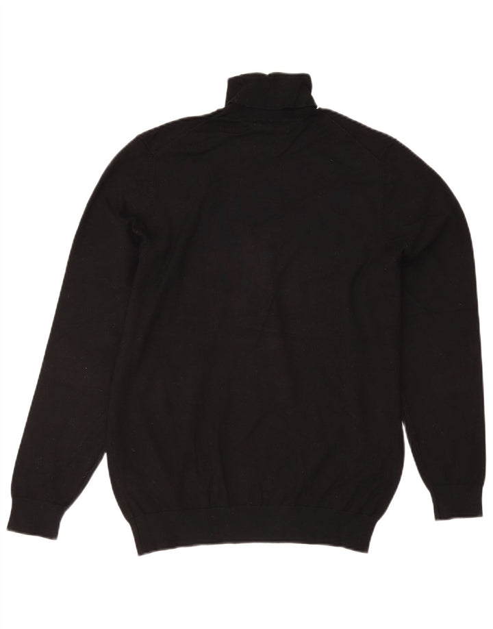 Maglione maglione collo alto da uomo Zara nero medio