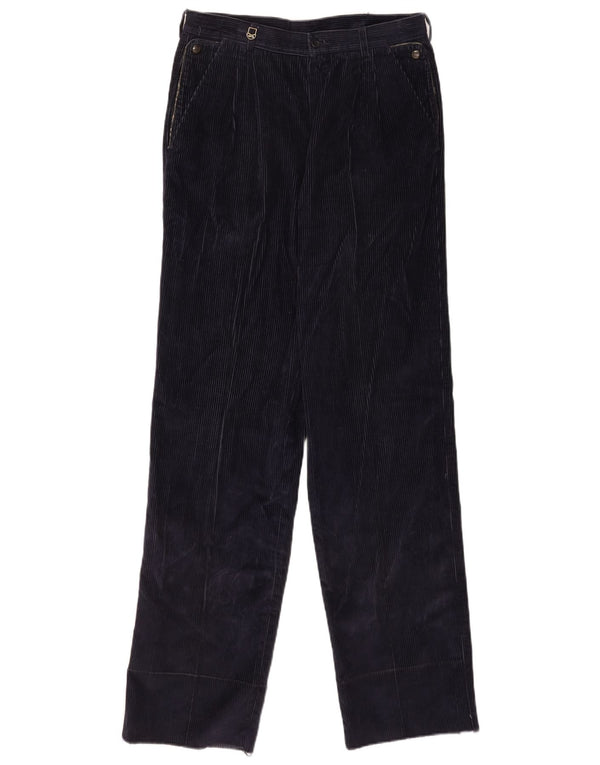 Pantaloni dritti da uomo in velluto a coste POP 84 IT 48 medio W30 L34 blu navy
