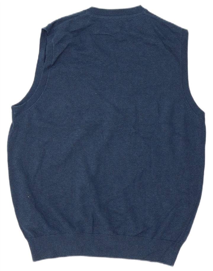 Canotta da uomo Marks & Spencer in cotone blu medio