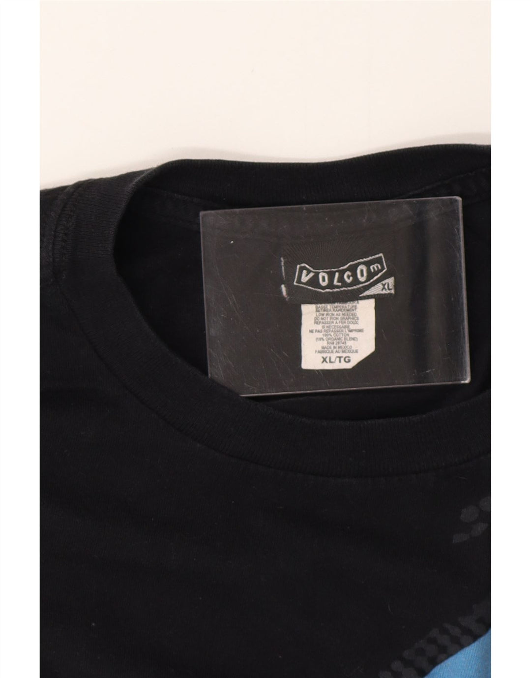 T-shirt grafica da uomo VOLCOM Top XL in cotone nero