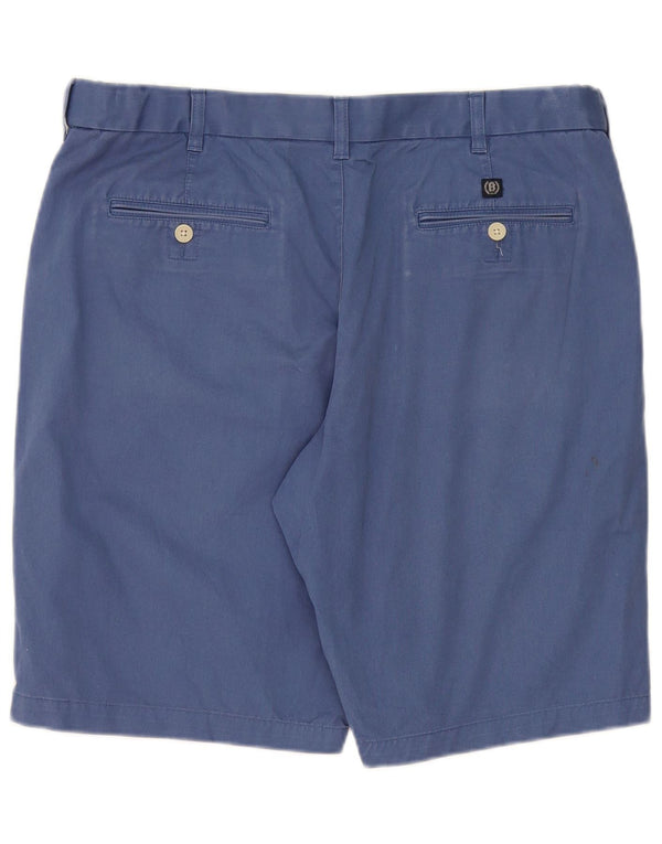 Pantaloncini chino da uomo Marks & Spencer Blue Harbour W36 grande cotone blu