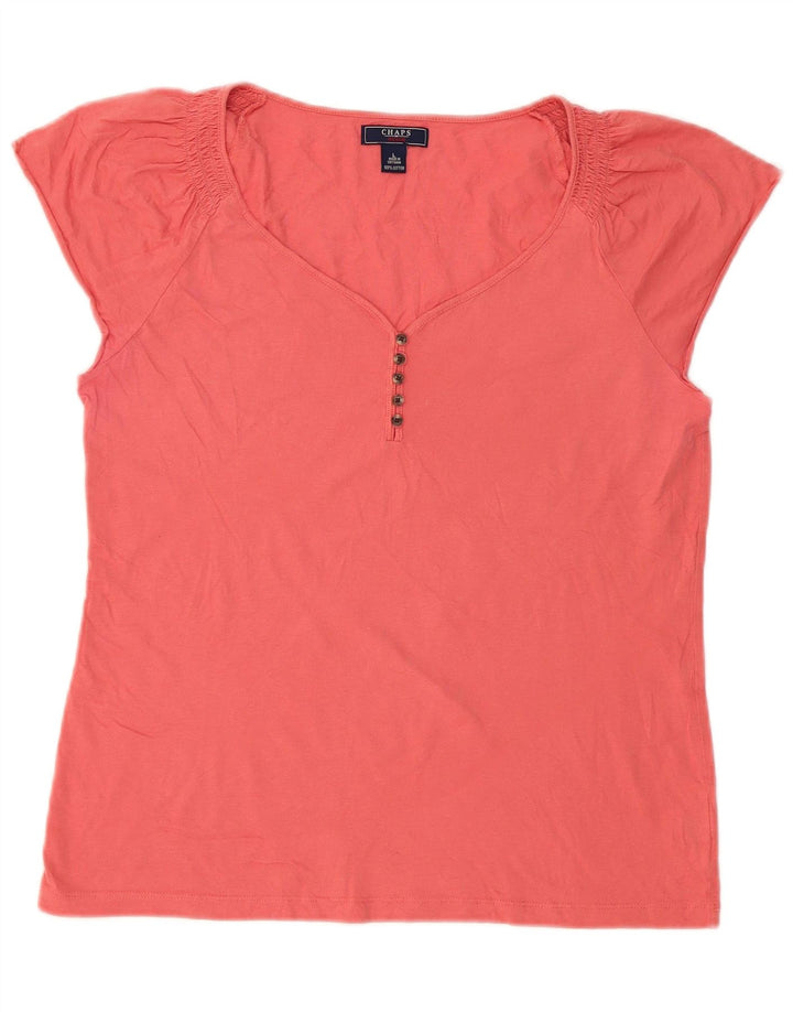 Camicetta da donna Chaps Top UK 14 grande cotone rosa