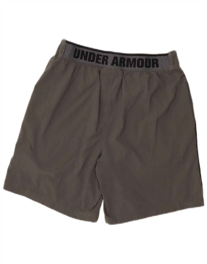 Pantaloncini sportivi grafici da uomo Under Armour grandi grigi