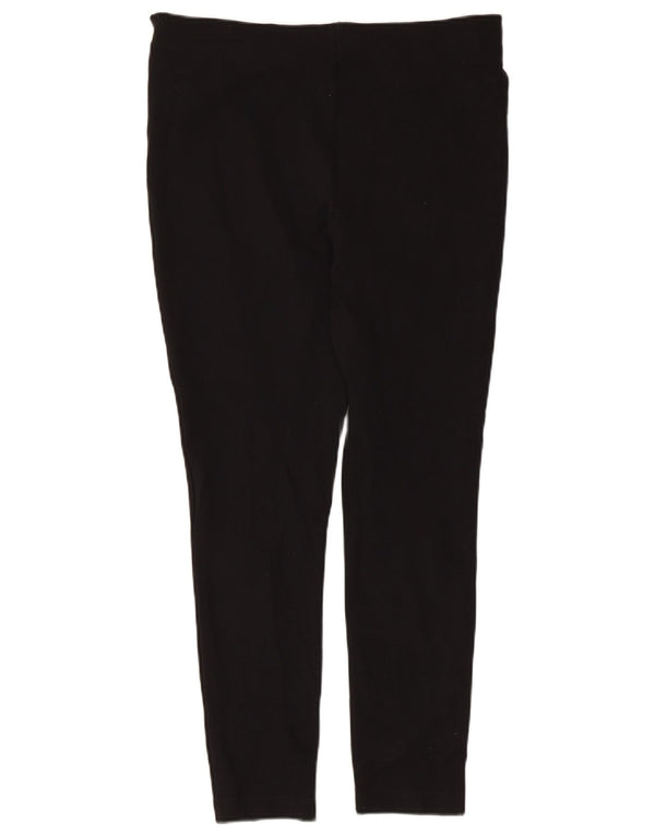 Zara Womens Slim Casual Trousers Large W30 L25 Black Viscose
