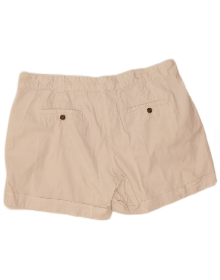 Pantaloncini chino con pegged da donna Jigsaw UK 14 Large W36 bianchi