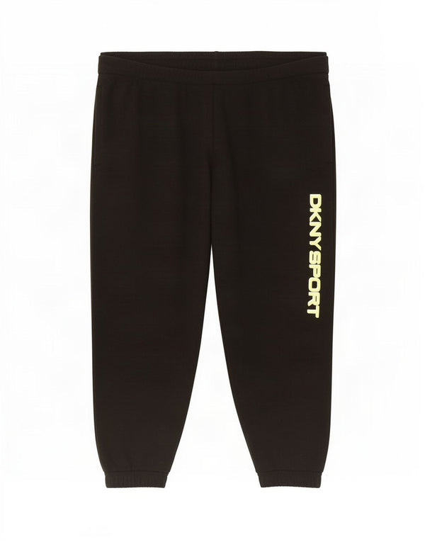 Dkny Pantaloni da tuta con grafica corta da uomo Joggers XL Cotone nero