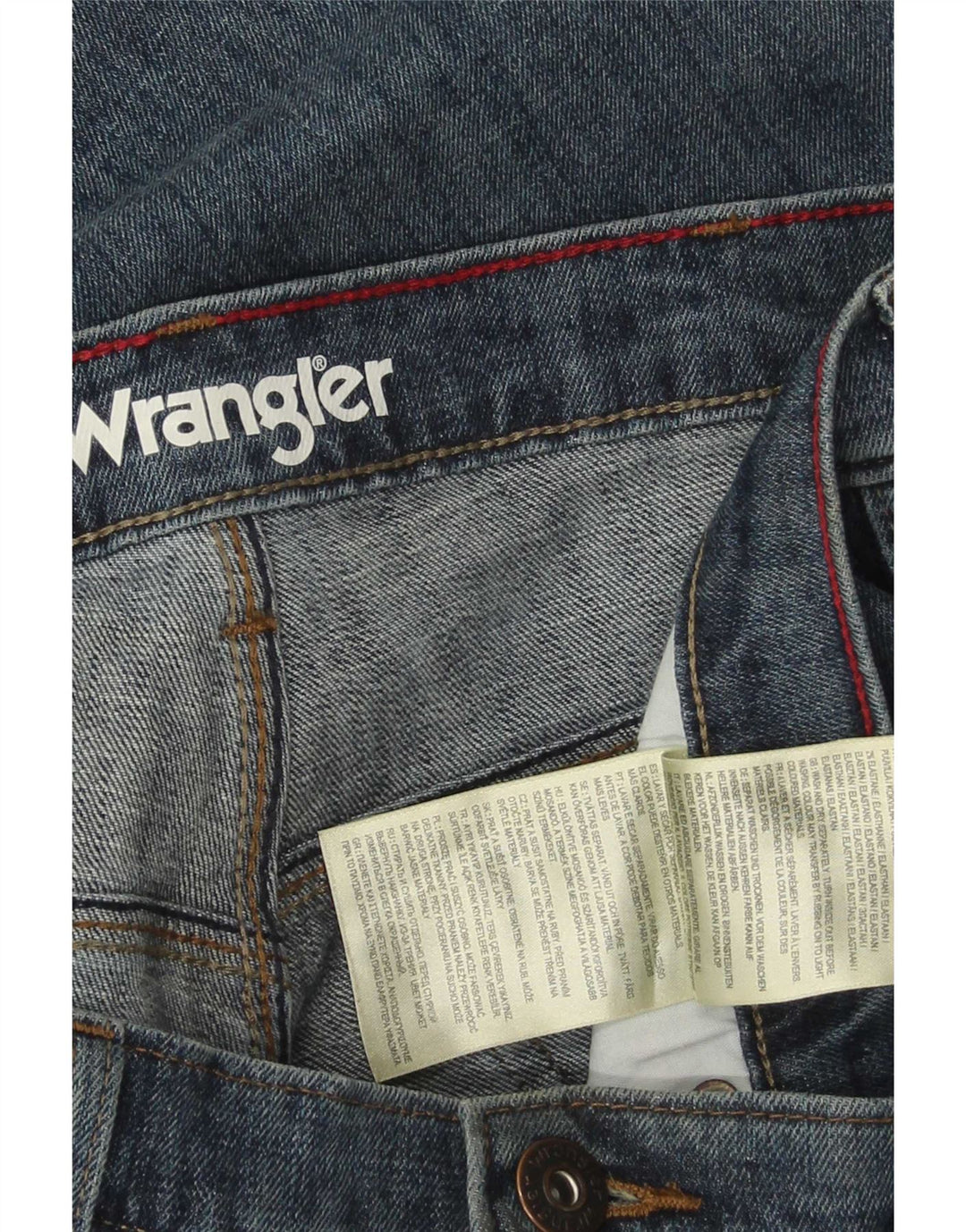 Jeans dritti da uomo Wrangler W36 L30 cotone blu