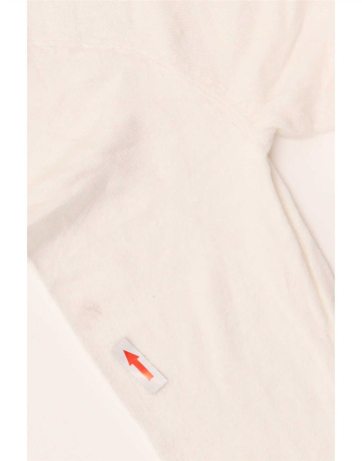 Maglione cardigan da donna Marks & Spencer UK 12 Viscosa bianca media