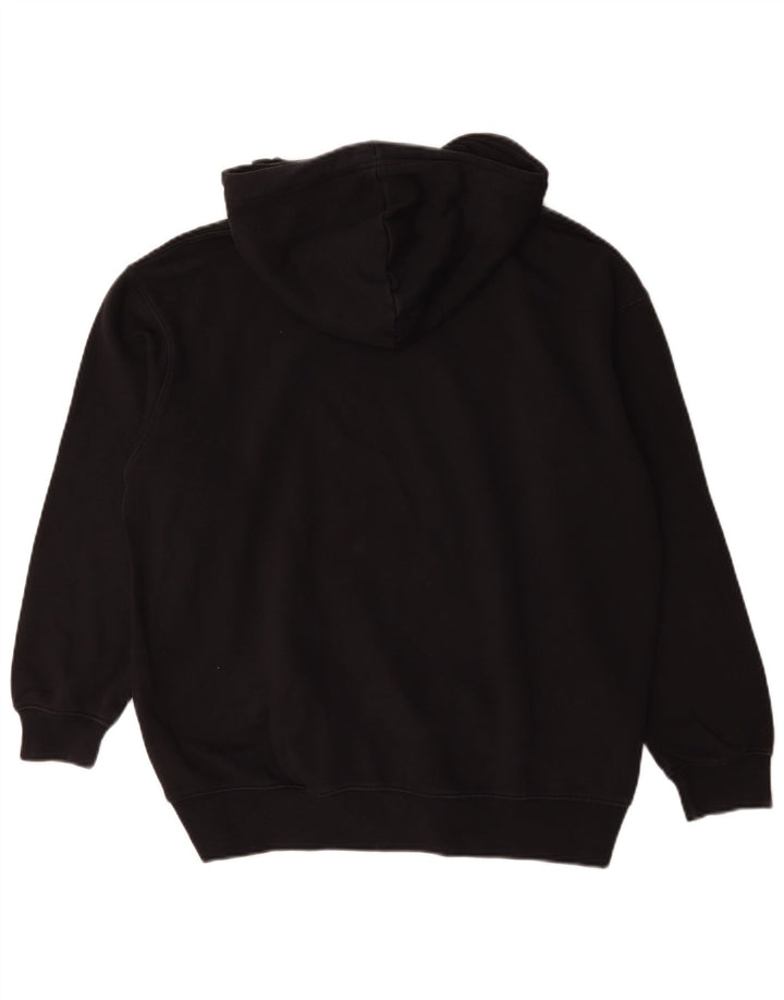 Felpa con cappuccio oversize da uomo Nike Small in cotone nero