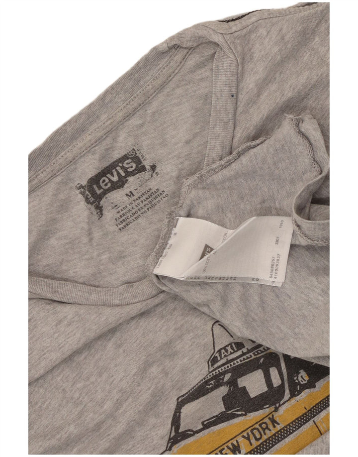 T-shirt grafica da uomo Levi's Top in cotone mélange grigio medio
