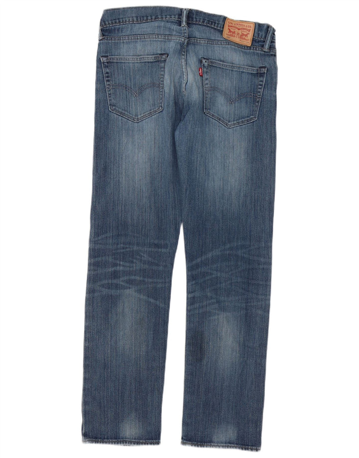 Levi's Uomo 504 Jeans dritti W33 L30 Blu