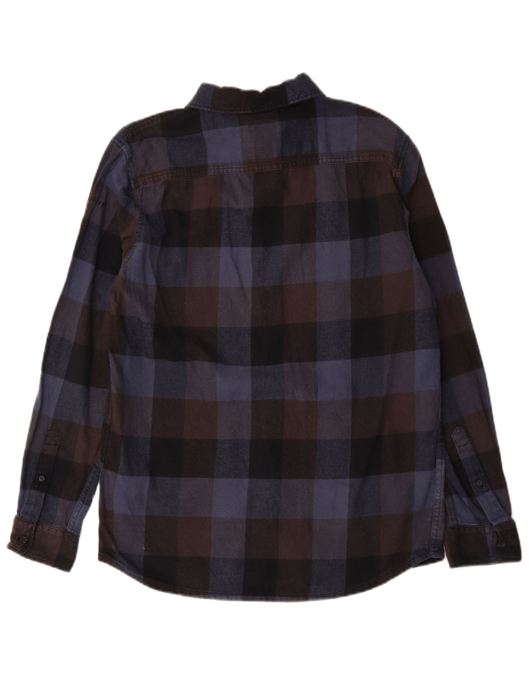 Quiksilver Camicia da uomo in flanella dalla vestibilità regolare, piccola in cotone a quadretti blu navy