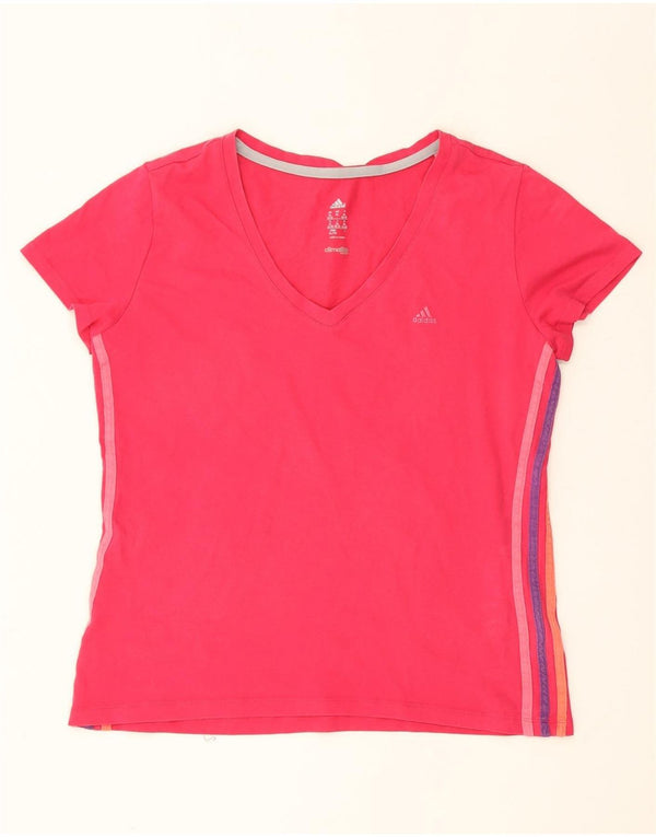T-shirt Adidas Climalite da donna Top UK 20/22 XL cotone rosa