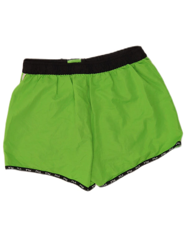 Pantaloncini da bagno con grafica Fila da donna UK 14 Large Verde Poliestere