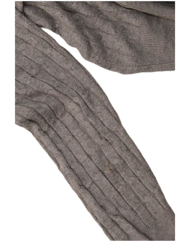 Maglione Zara da uomo girocollo in viscosa grigio medio