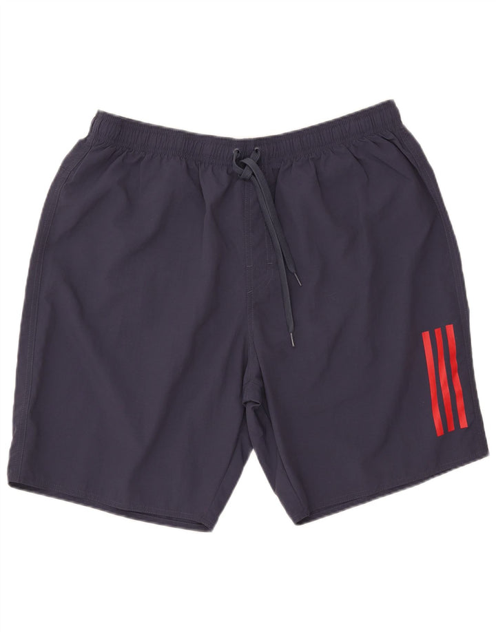 Pantaloncini sportivi da uomo Adidas 2XL nylon blu navy