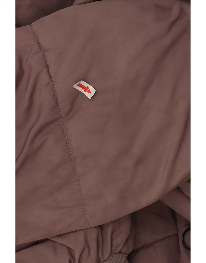 Giacca imbottita oversize con cappuccio da donna Zara UK 6 XS poliestere viola