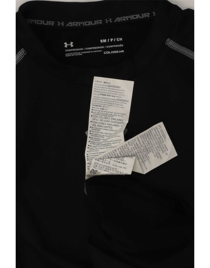 Under Armour Mens Cold Gear Graphic Top manica lunga piccolo poliestere nero