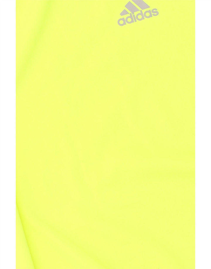 T-shirt Adidas Climalite da uomo Top in poliestere giallo medio
