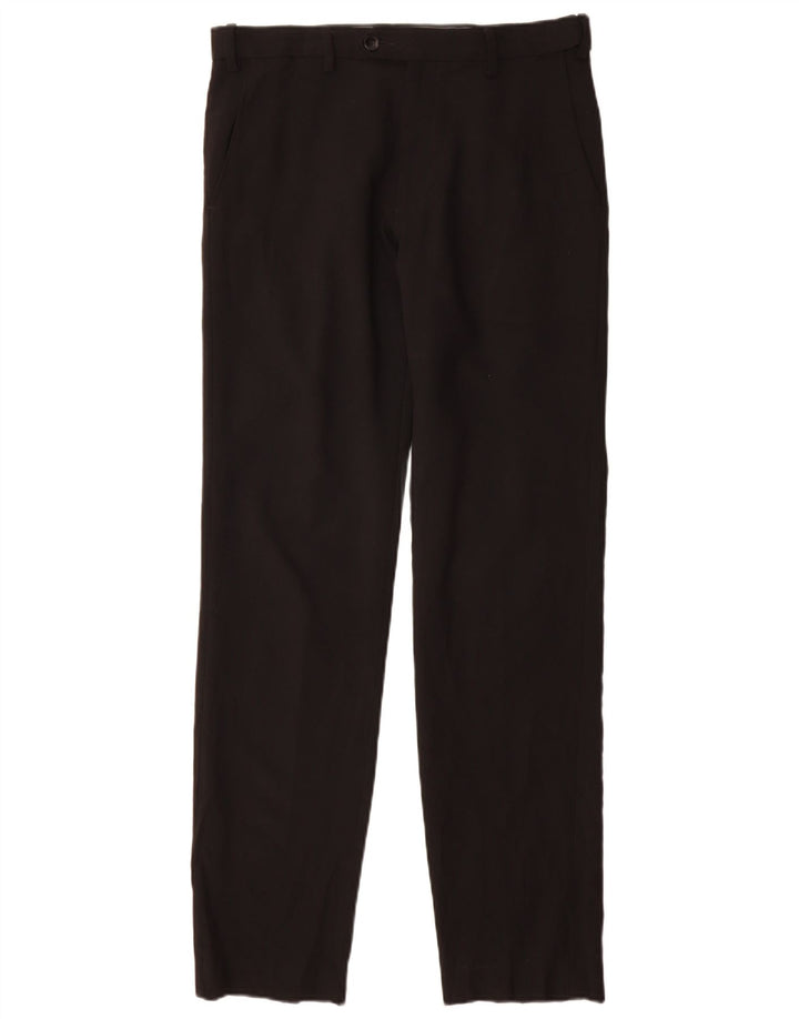 Pantaloni da abito slim fit da donna Marks & Spencer W30 L33 poliestere nero