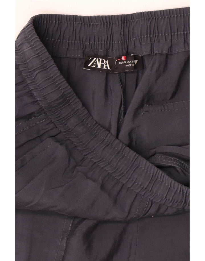 Pantaloni corti dritti da donna Zara piccoli W28 L25 grigi