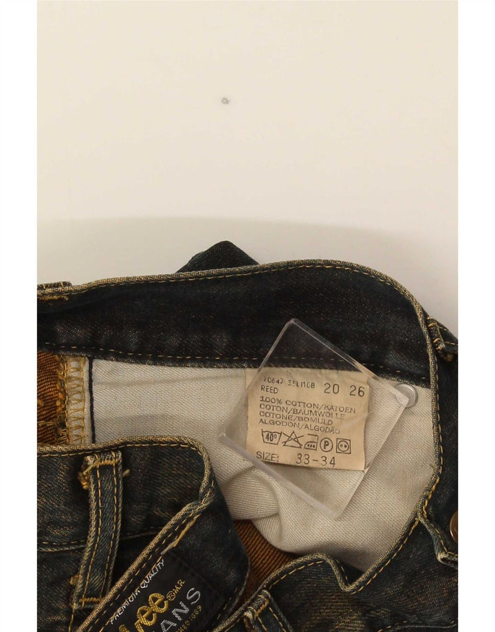 Jeans Lee Bootcut REED da uomo W33 L34 cotone blu navy
