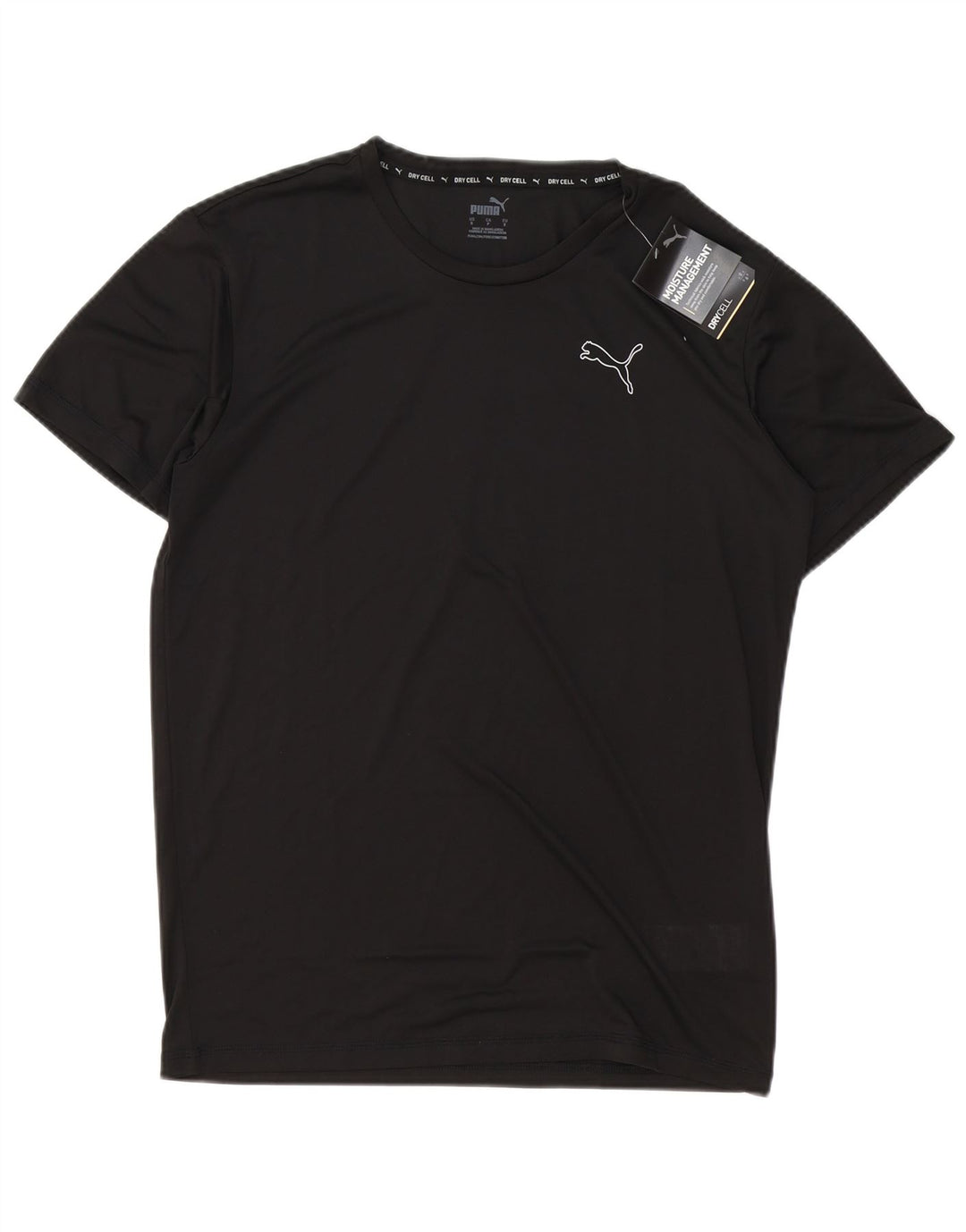 T-shirt da uomo PUMA Top Small nera in poliestere