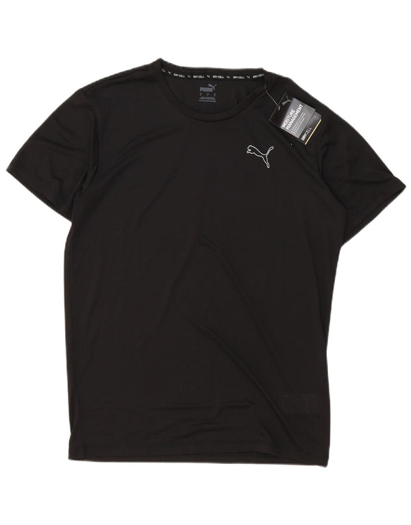 T-shirt da uomo PUMA Top Small nera in poliestere