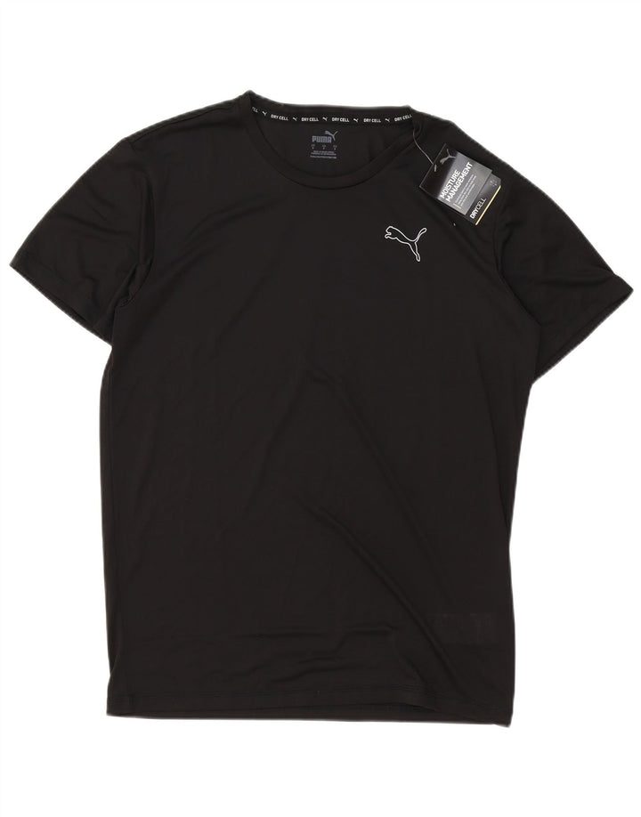 T-shirt da uomo PUMA Top Small nera in poliestere
