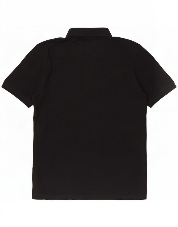Polo Kappa Uomo Media Nera In Cotone