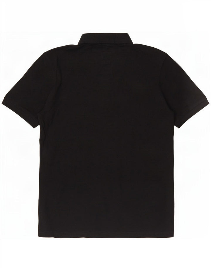 Polo Kappa Uomo Media Nera In Cotone