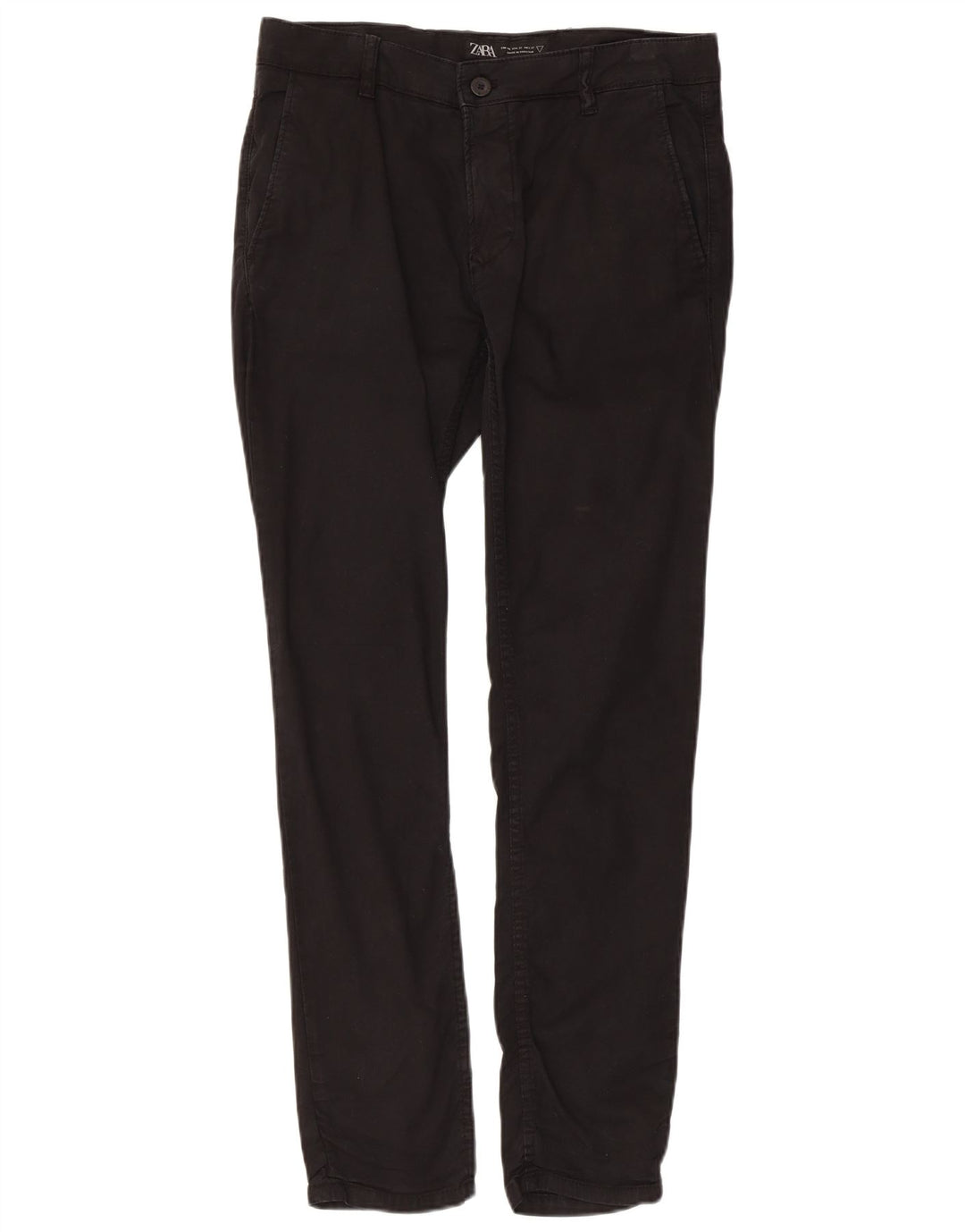Pantaloni chino slim da uomo Zara EU 40 medi W31 L29 neri