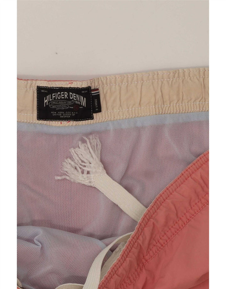 Pantaloncini da bagno da uomo Tommy Hilfiger XL in nylon rosa
