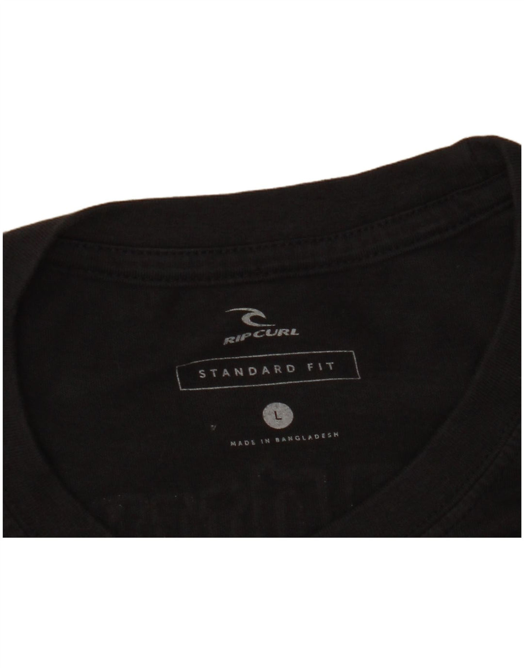 T-shirt grafica da uomo con vestibilità standard Rip Curl, taglia grande, nera