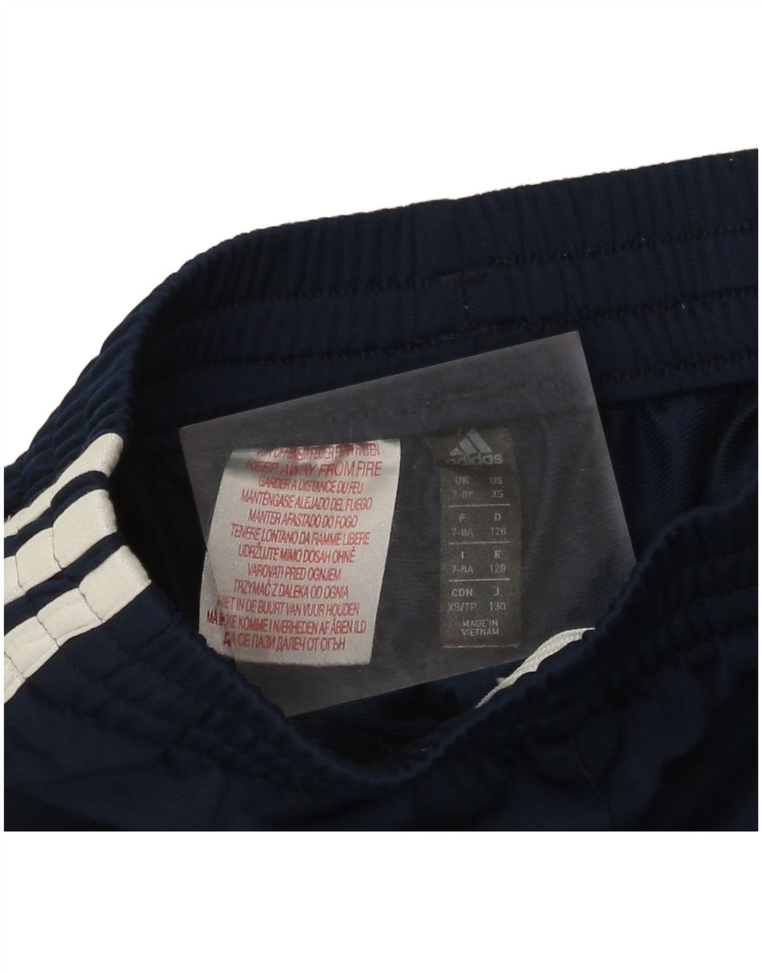 Pantaloni da tuta da ragazzo Adidas Joggers 7-8 anni in poliestere blu navy