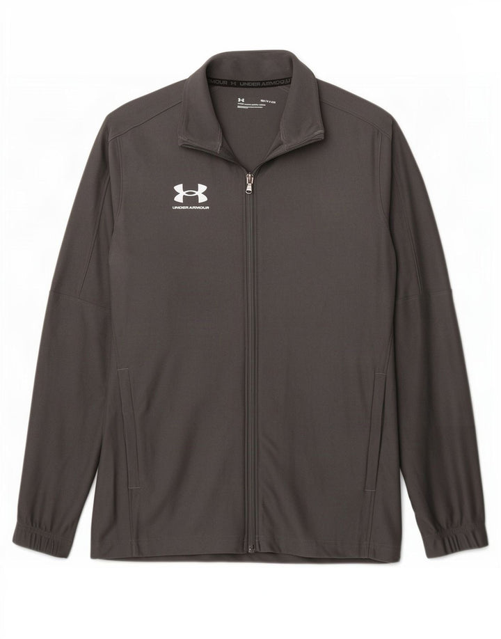 Giacca da ginnastica da uomo Under Armour piccola in poliestere grigio