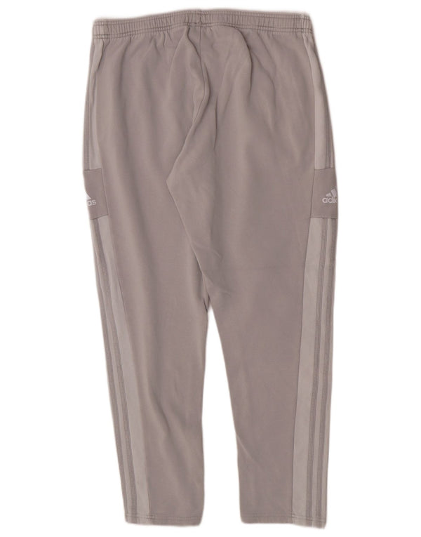 Pantaloni della tuta da donna Adidas UK 18 XL Cotone color block grigio