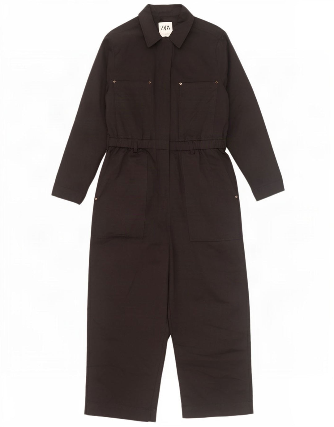 Tuta a maniche lunghe da donna Zara UK 16 grande nera