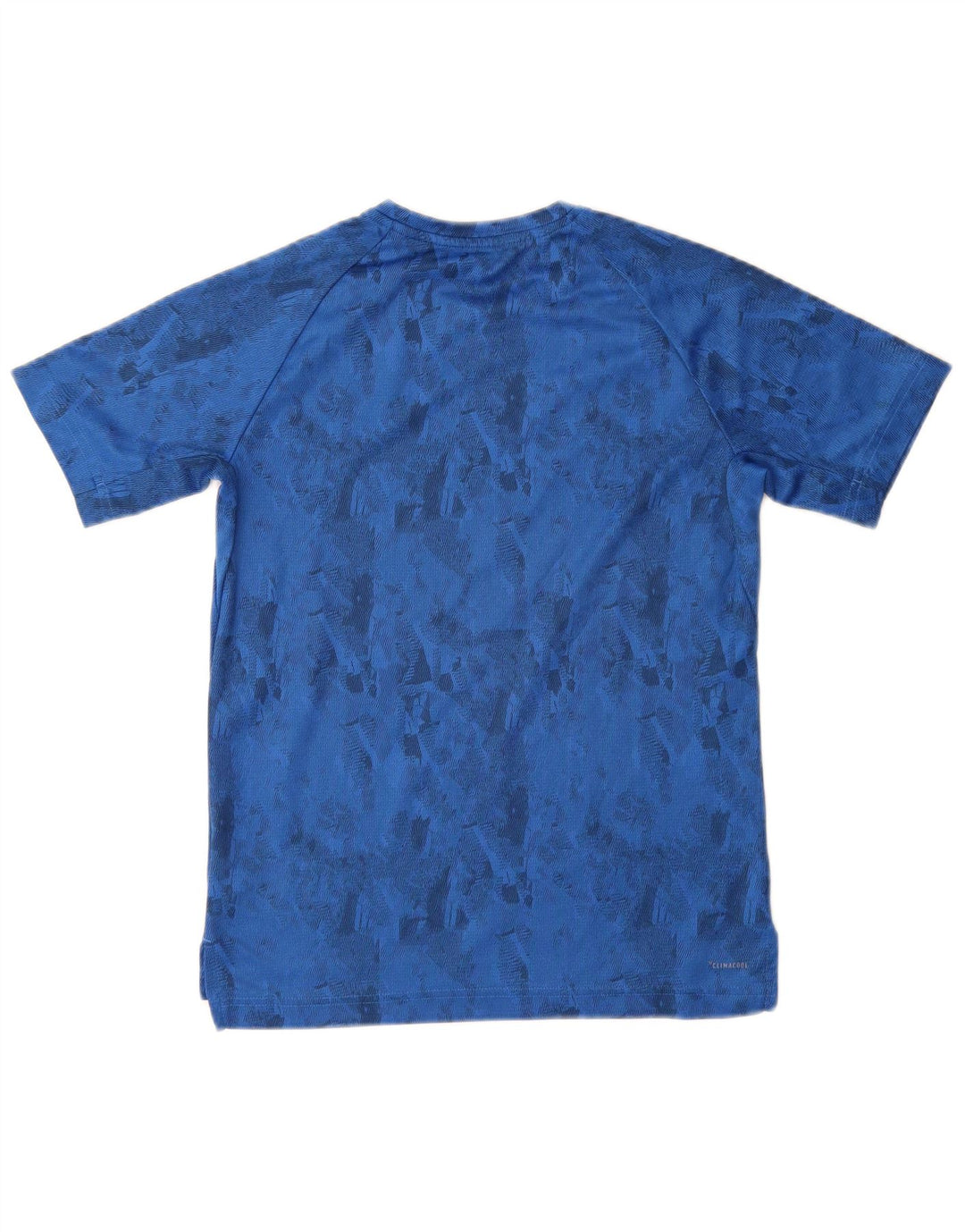 Maglietta Adidas Climacool da ragazzo, 11-12 anni, blu medio geometrico