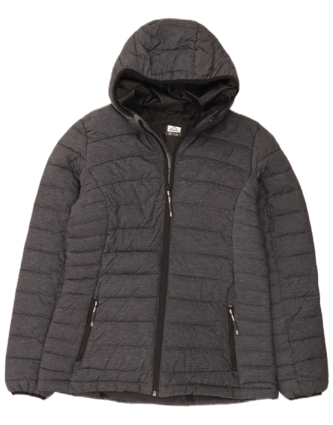Giacca imbottita con cappuccio da donna MC Kinley UK 14 Poliammide grigio medio