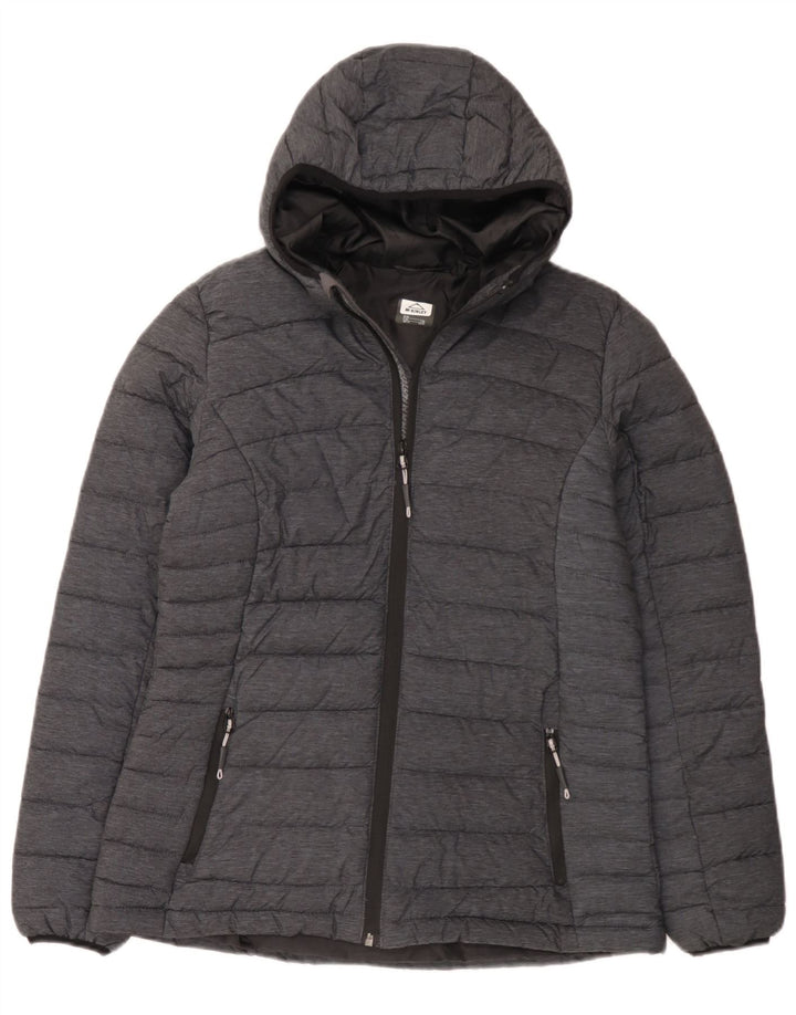 Giacca imbottita con cappuccio da donna MC Kinley UK 14 Poliammide grigio medio