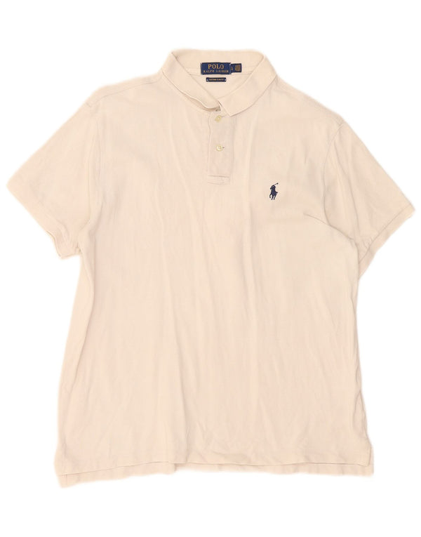 Polo Ralph Lauren Camicia slim fit personalizzata da uomo di grandi dimensioni in cotone beige