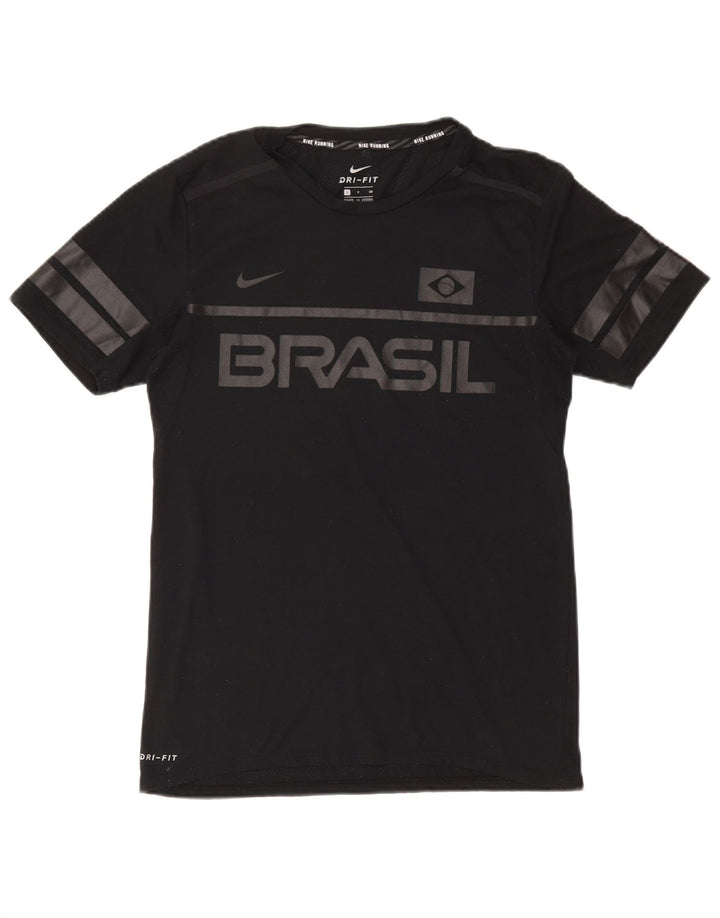 T-shirt grafica NIKE Brasil da uomo, piccola, nera