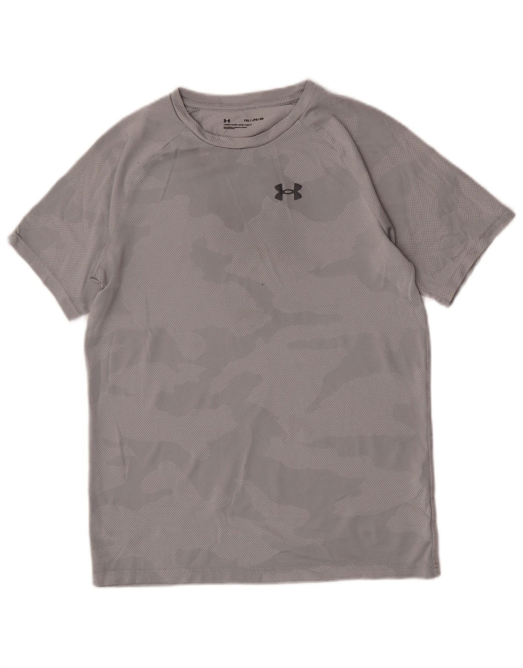 Maglietta Under Armour per ragazzi 13-14 anni XL Poliestere mimetico grigio