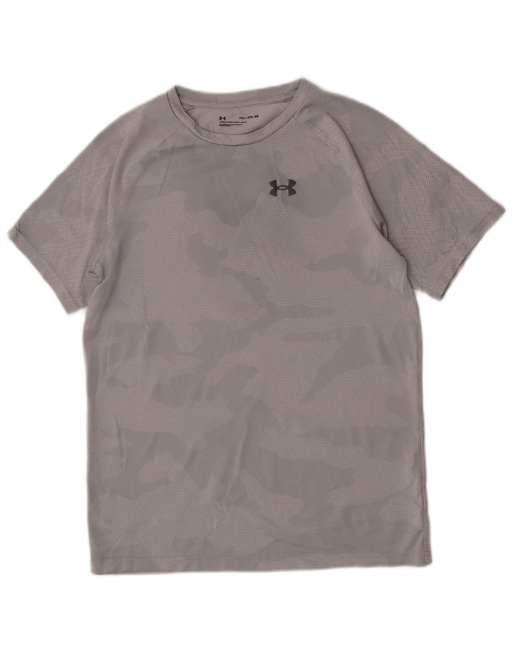 Maglietta Under Armour per ragazzi 13-14 anni XL Poliestere mimetico grigio