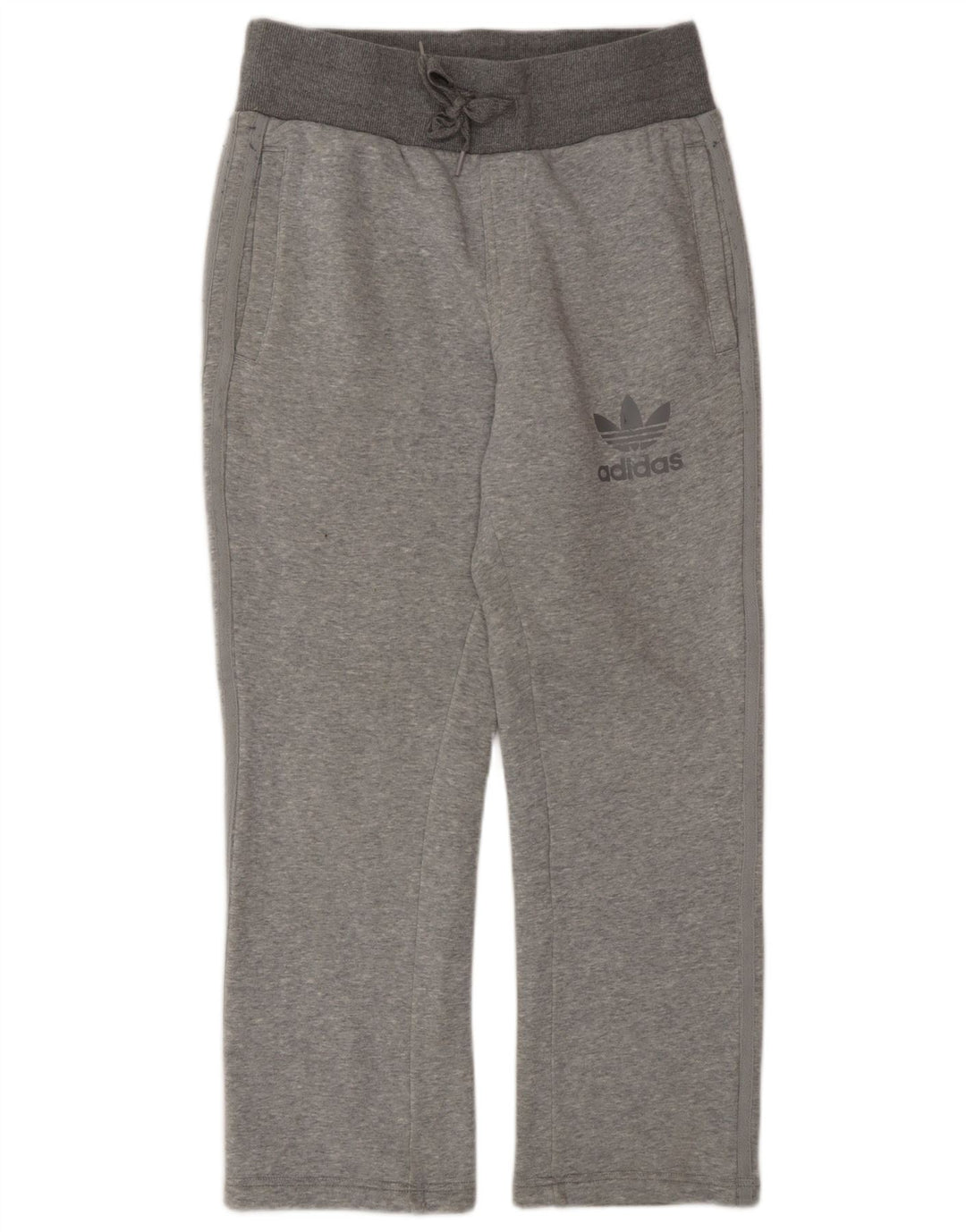 Pantaloni della tuta da donna Adidas UK 14 Cotone color block grigio medio