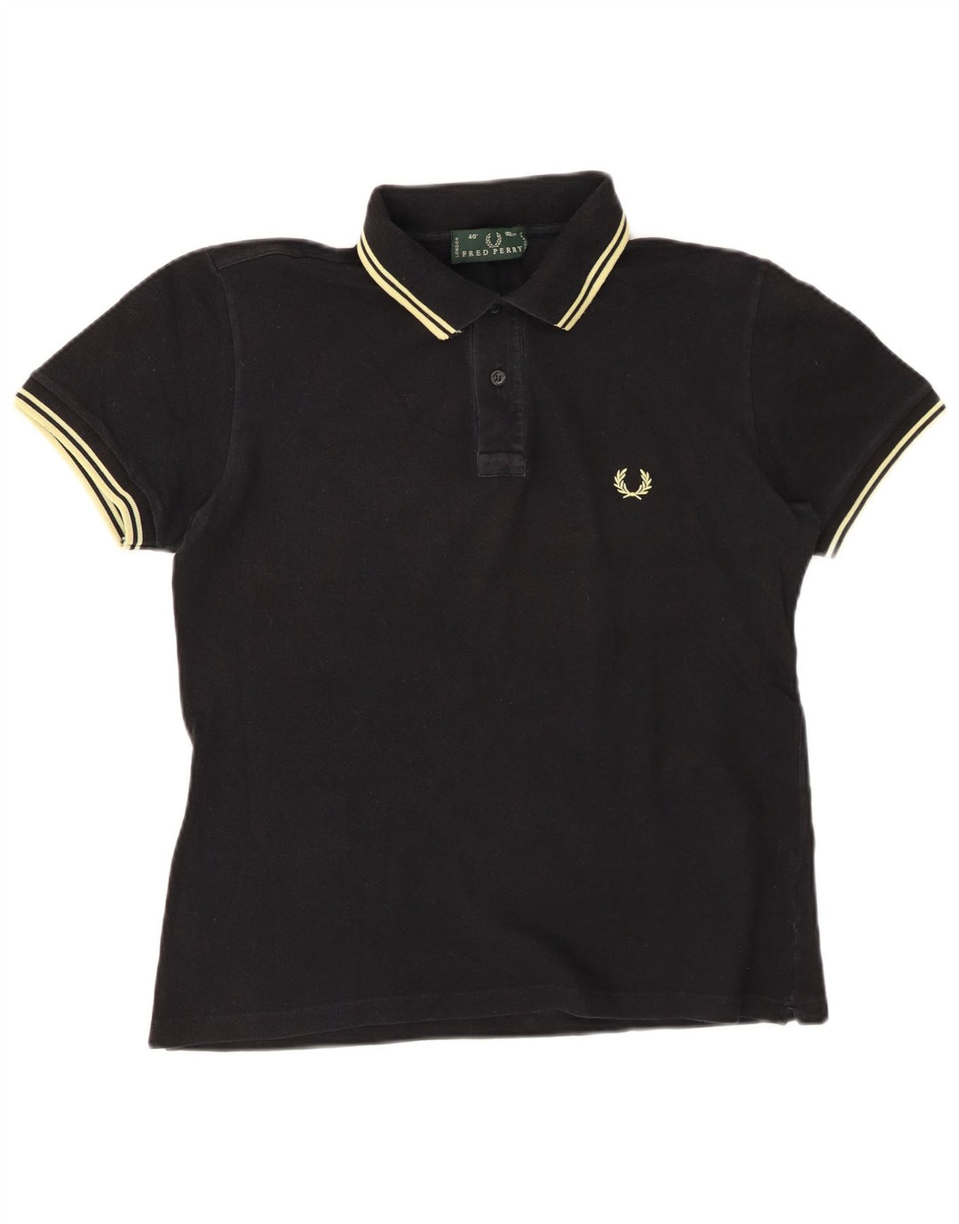 Polo da uomo FRED PERRY in cotone nero medio