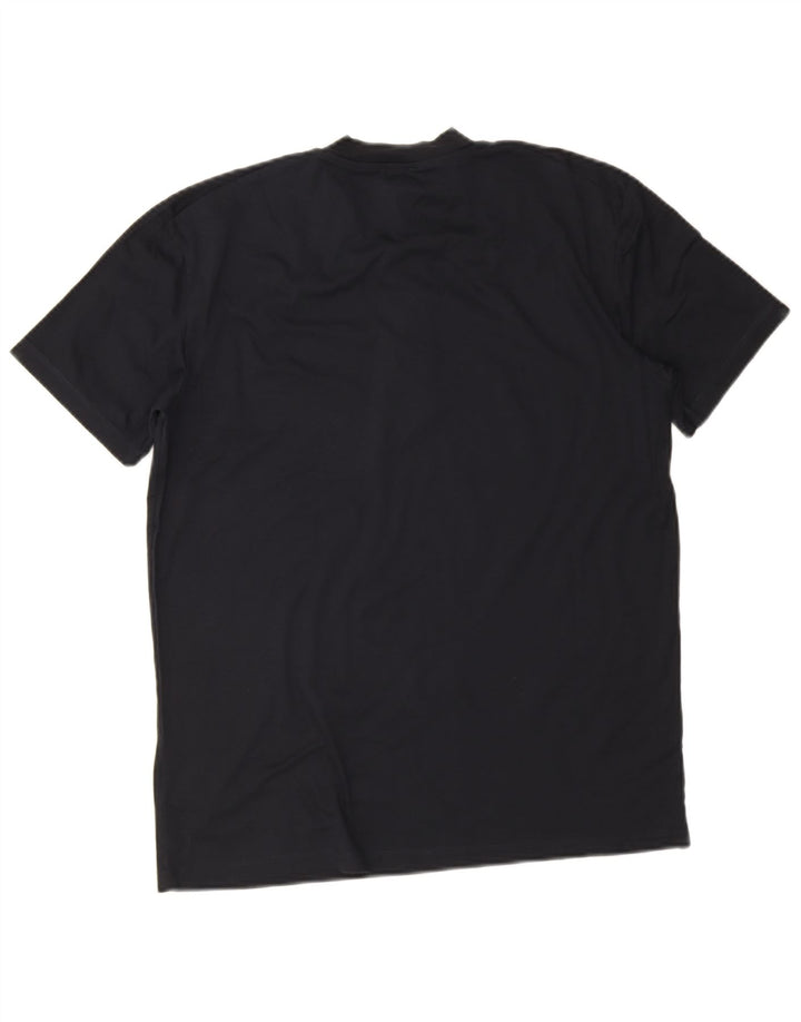 T-shirt da uomo Cos Top in cotone blu navy medio