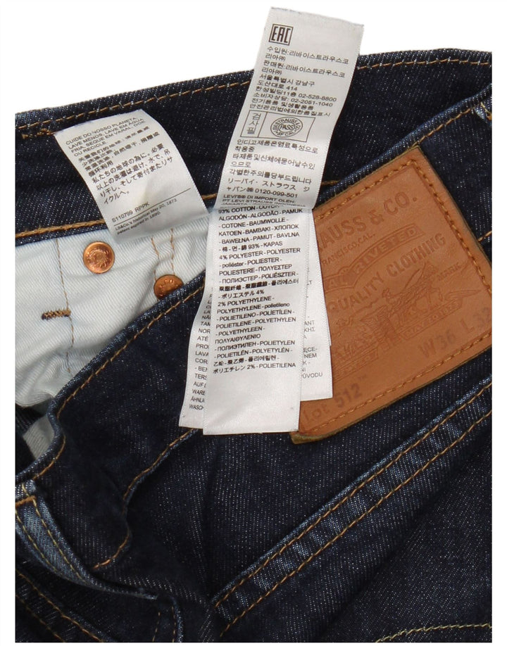 Jeans Levi's da uomo 512 slim fit affusolati W36 L32 cotone blu navy